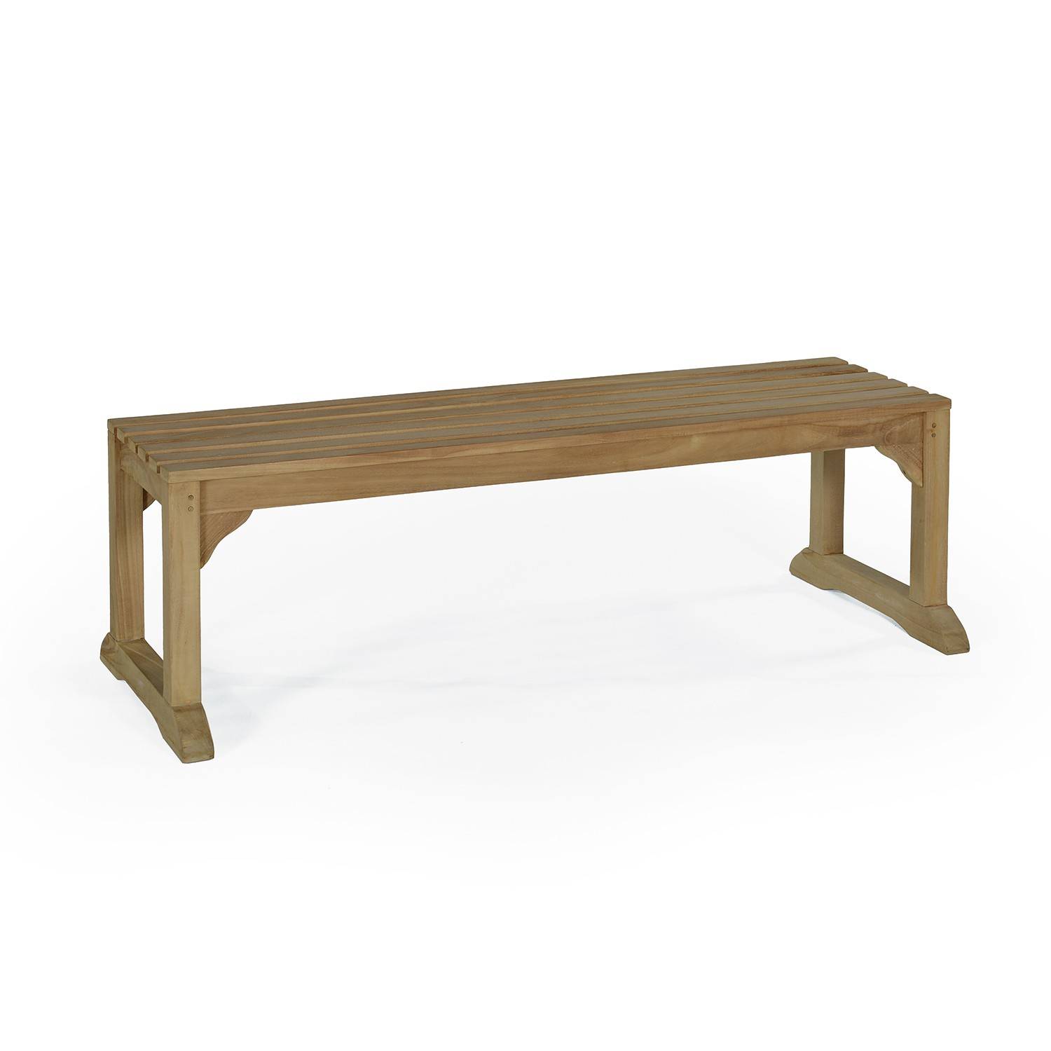 Teck'Attitude - Banc en teck massif Wimbledon 140 cm (sans dossier) - TECK'Attitude - Image 1