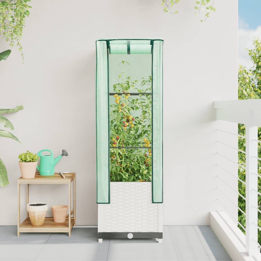 Prolenta Premium - Jardinière polypropylène blanc  40 x 40 x 38 cm  - Prolenta premium p333.4 - Image 3
