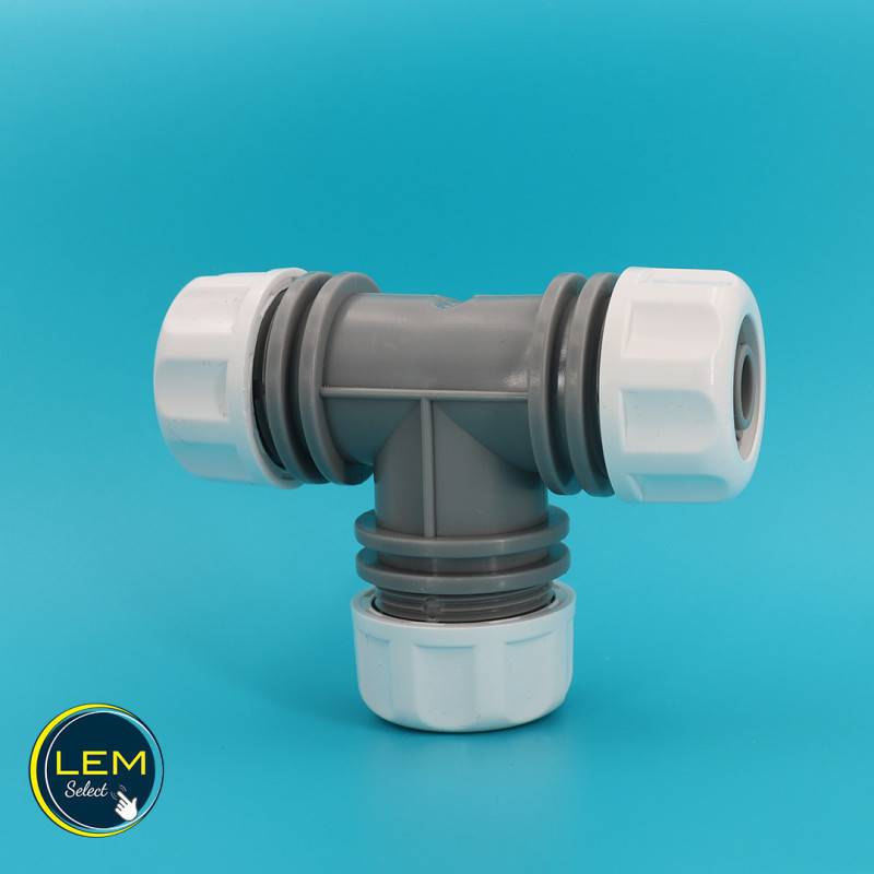 IGxIGxAG Lot de 2 raccords en T de 1 en laiton G1 en laiton - Raccord en T DN25 - Pour installations sanitaires, salles de bains, chauffages, climatiseurs