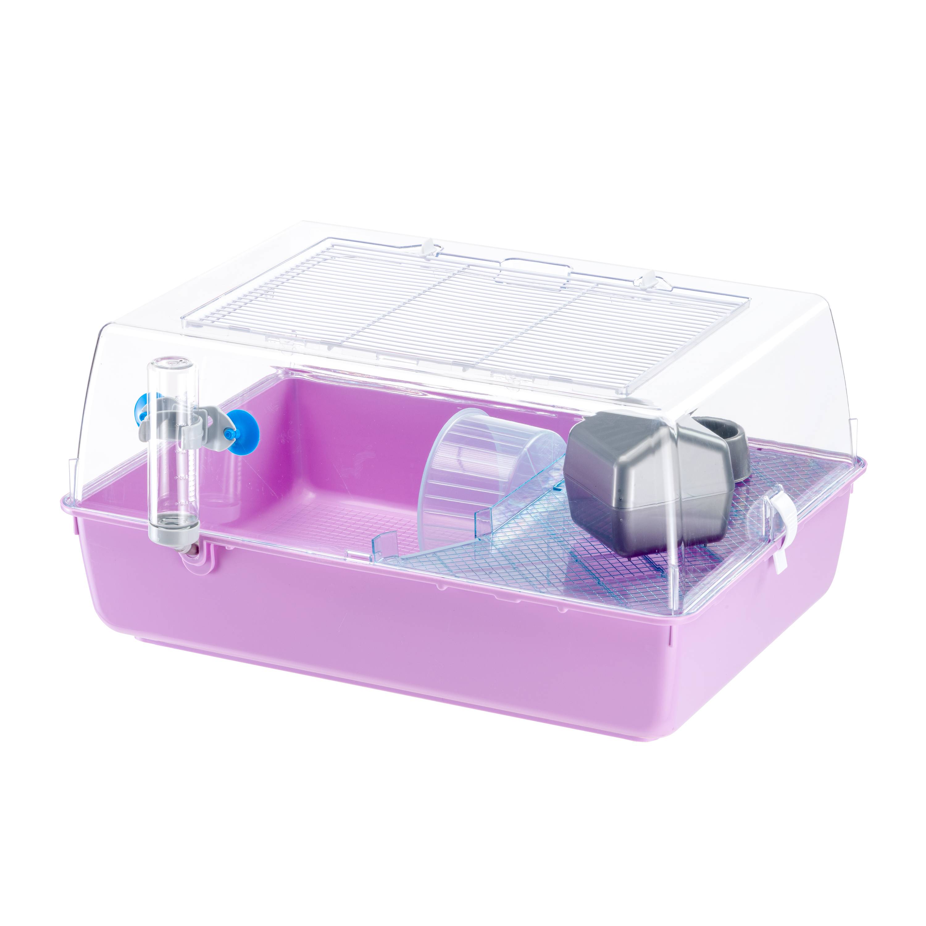 Ferplast - FERPLAST MINI DUNA HAMSTER Cage pour Rongeurs pour Hamsters, Souris, en Plastique, Accessoires inclus : Mangeoire, Abreuvoir, Étagère, Maison, - Image 6
