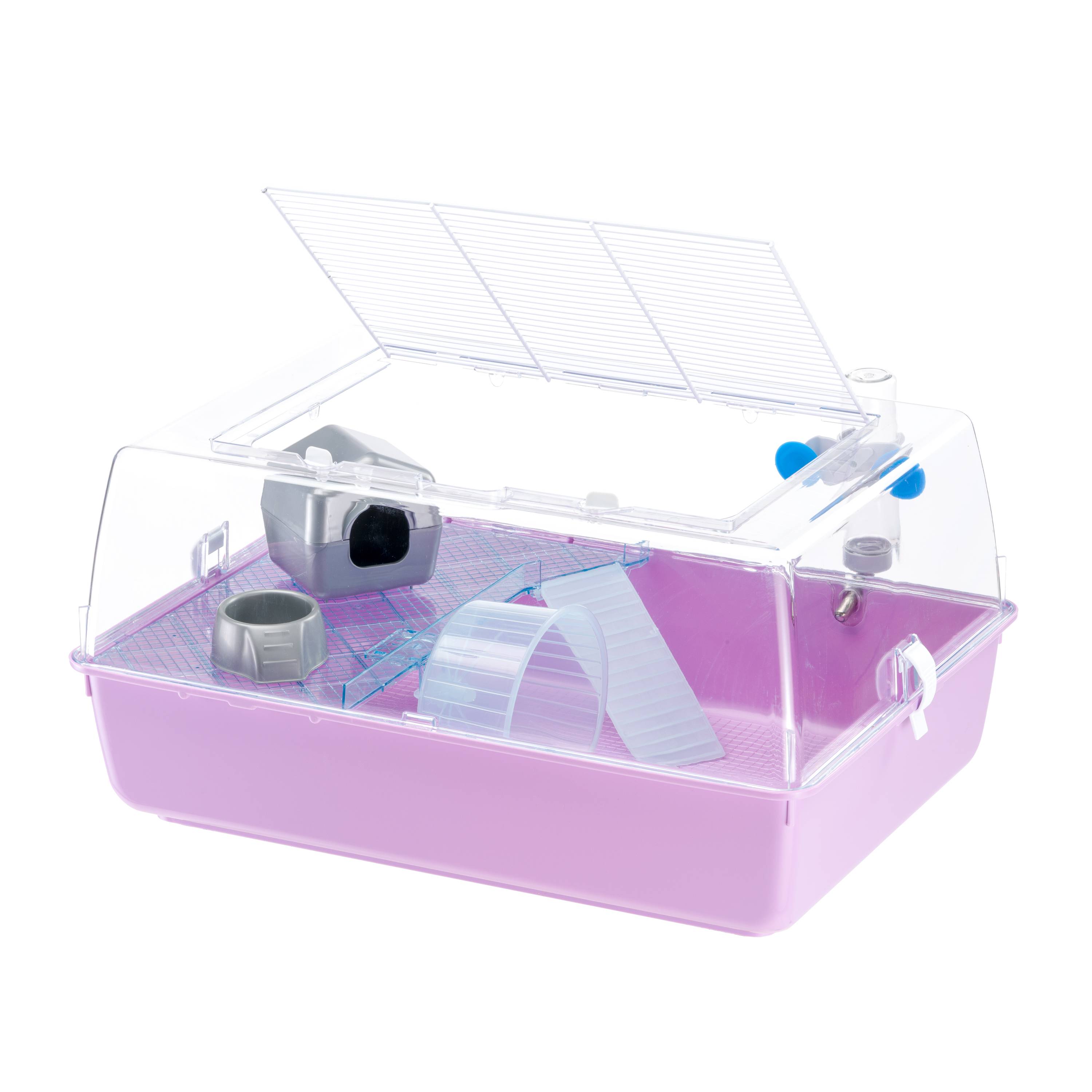 Ferplast - FERPLAST MINI DUNA HAMSTER Cage pour Rongeurs pour Hamsters, Souris, en Plastique, Accessoires inclus : Mangeoire, Abreuvoir, Étagère, Maison, - Image 7