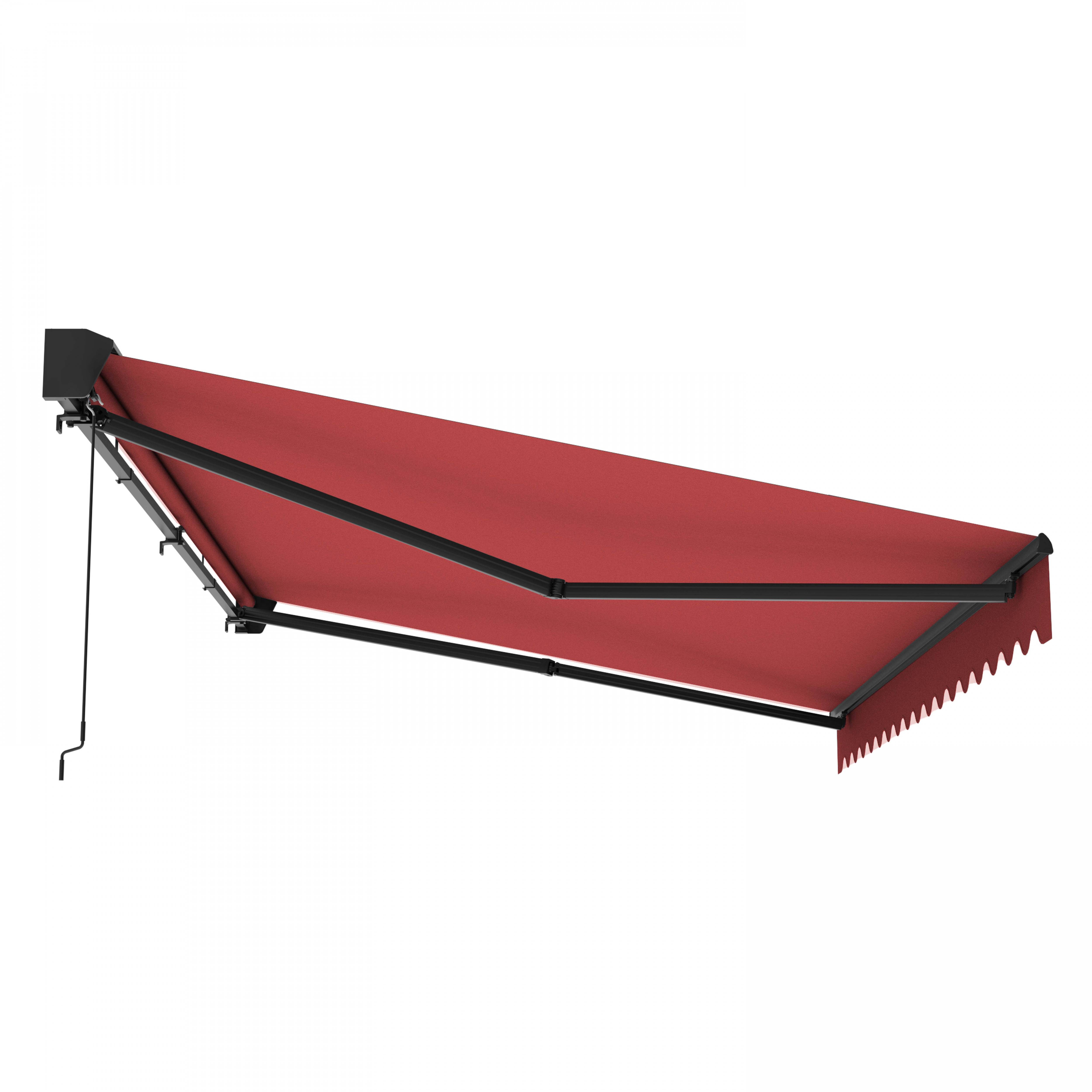 Oviala - Store banne semi-intégral 2,5x2m en aluminium rouge Brehat - Oviala - Image 3