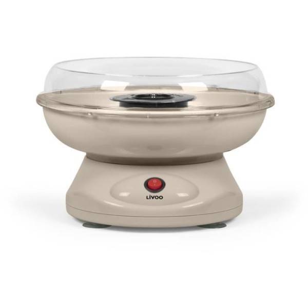 Livoo - Machine a Barbe a Papa  - LIVOO - DOM468C - 450W - Cuve et couvercle amovibles - Cuillere doseuse et 10 sticks en bambou inclus - Image 1