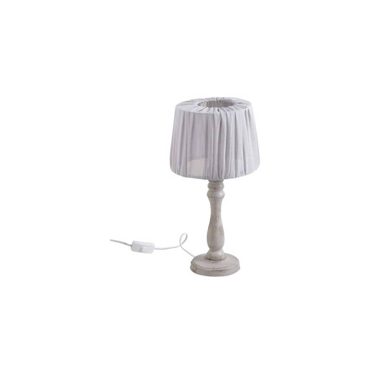 Aubry Gaspard - Lampe de chevet en bois Gris clair - Image 1