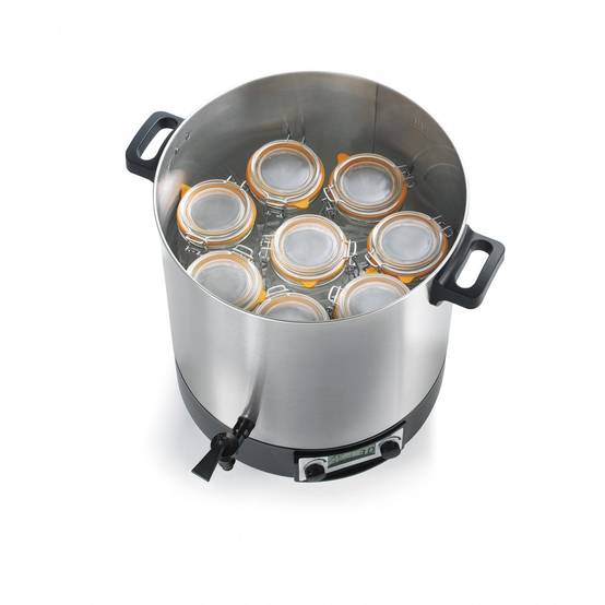 Stérilisateur de bocaux électrique cuve inox avec écran lcd robinet et minuteur 31l 2000w STERI PRO INOX XL LCD Robby - Image 3