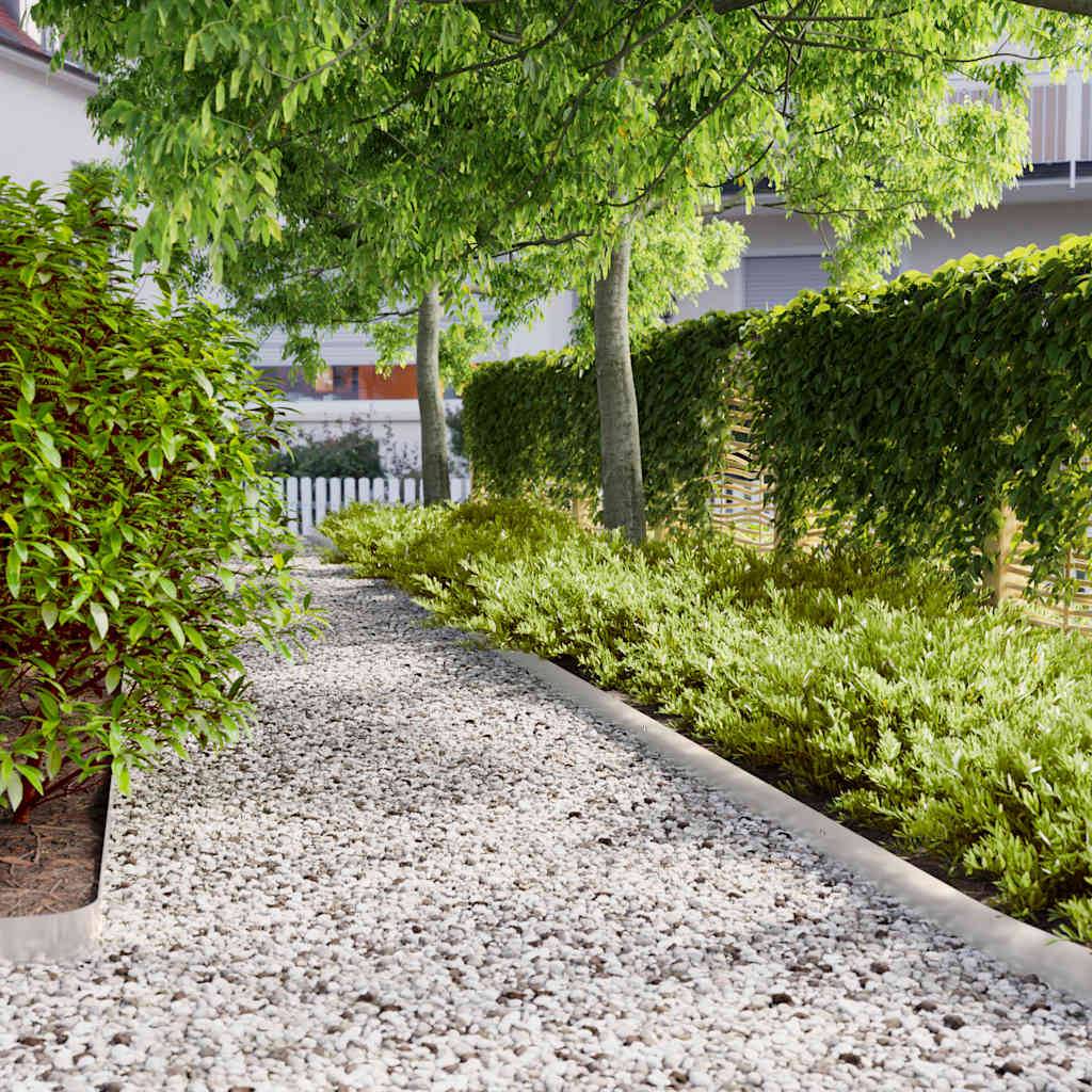 ComfortXL - Bordure Jardin Acier Inoxydable Délimitation Pelouse Chemins 103x10cm Argent - ComfortXL Outdoor Living - Image 1