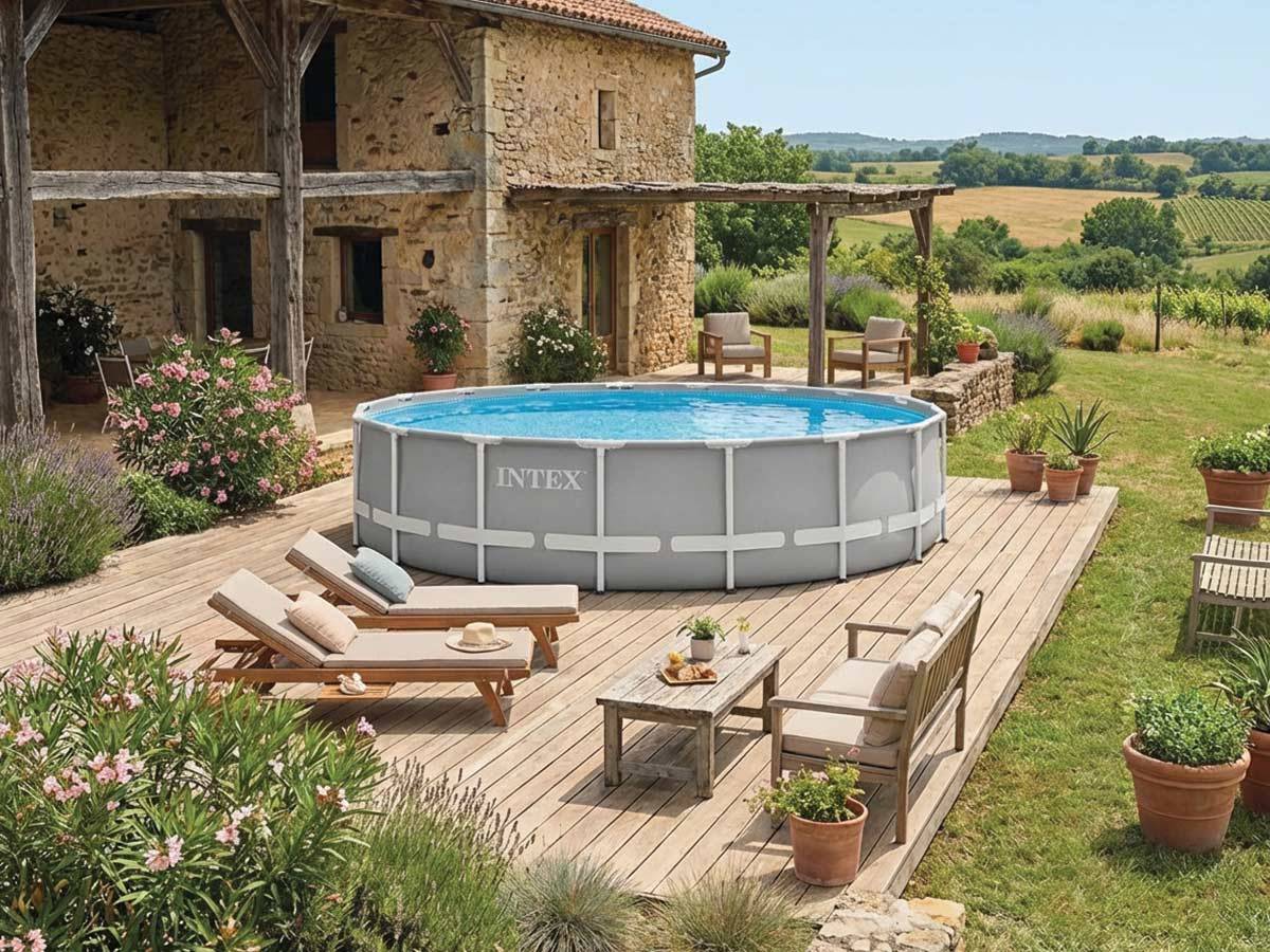 Piscine tubulaire Prism Frame ronde 5,49 x 1,22 m - Intex - Image 10