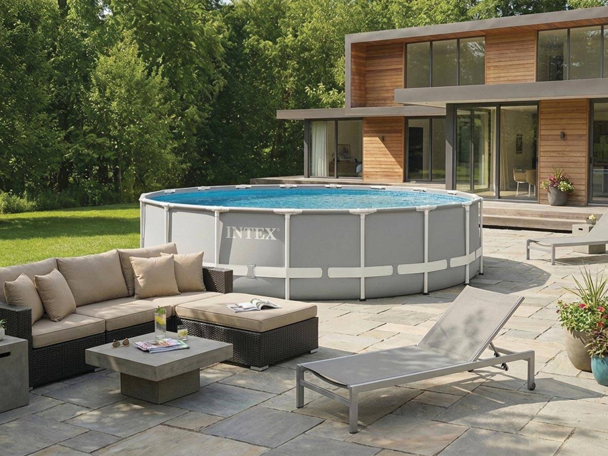 Piscine tubulaire Prism Frame ronde 5,49 x 1,22 m - Intex - Image 4