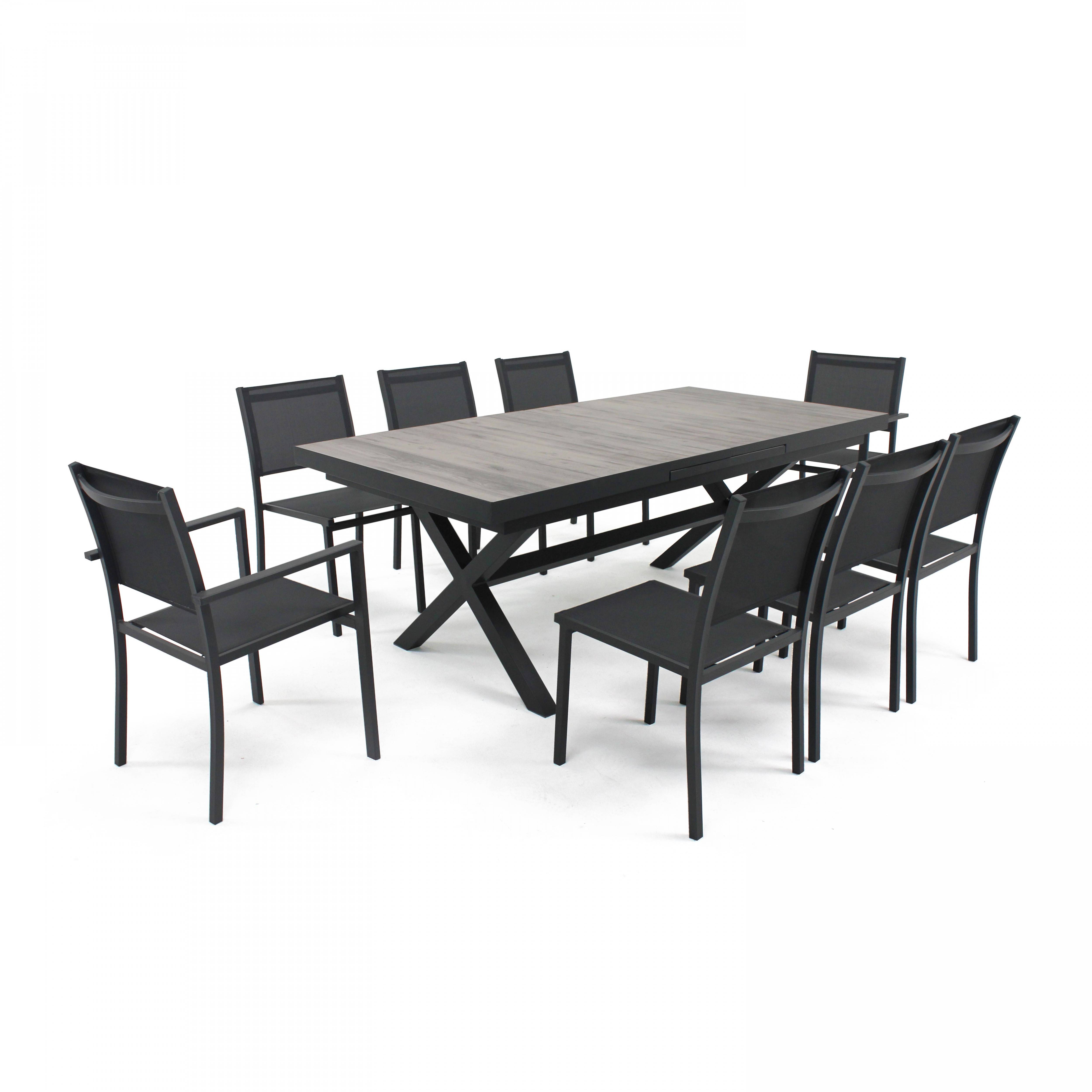 Oviala - Table extensible 10 places en céramique et aluminium Tivoli - Oviala - Image 5