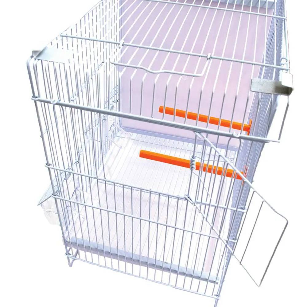 Lot de 3 cages d'élevage oiseaux équipées et superposables avec clips - Image 5