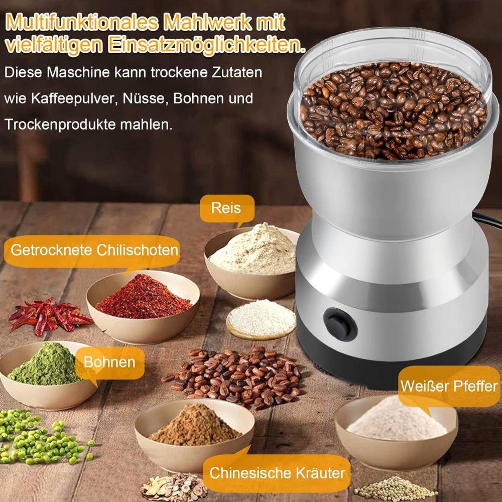 0 - Moulin à café électrique 300ml - 4 lames inox - Pour café, noix, épices - Image 2