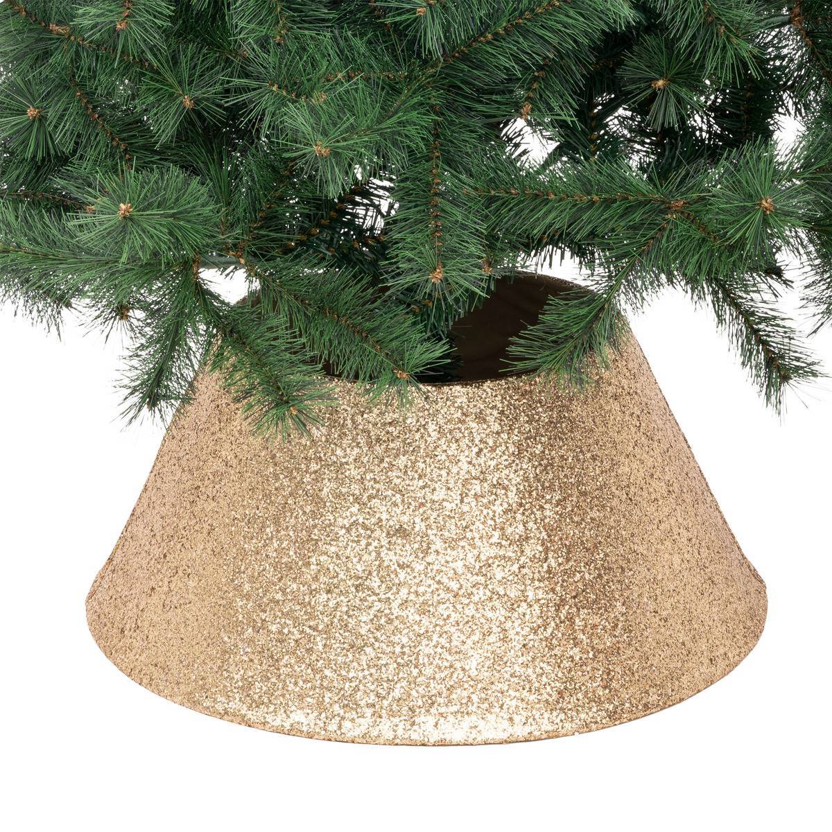 Cache pied de sapin pailleté D.56cm or ATMOSPHERA CREATEUR D'INTERIEUR - Image 2
