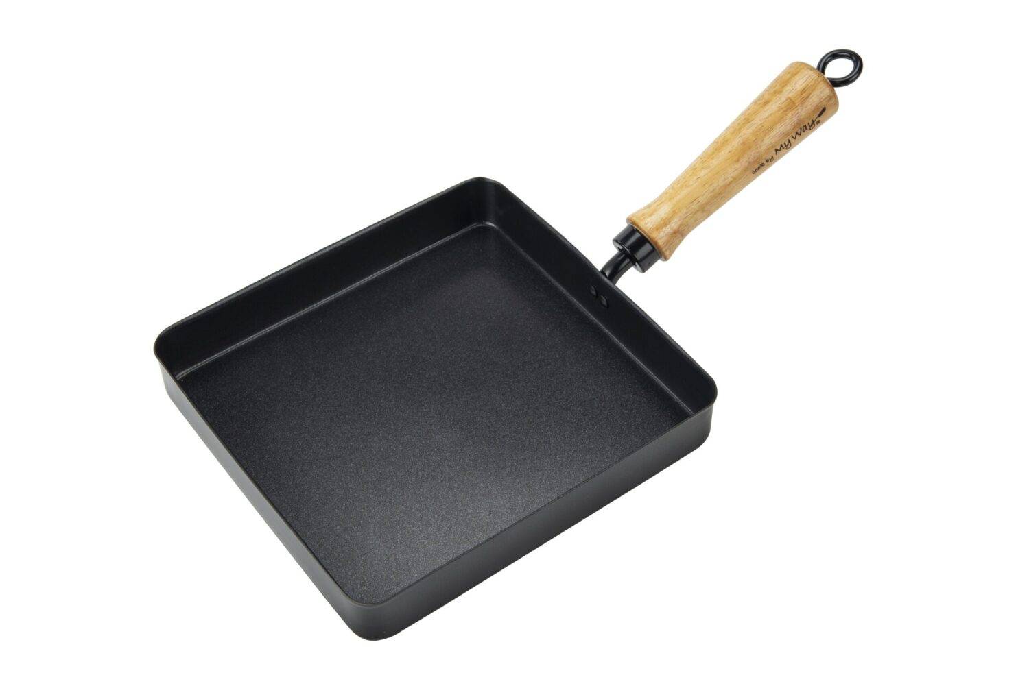 Poêle à œufs - 39 x 20 cm - En acier carbone - Compatible toutes plaques de cuisson - Myway - Image 1
