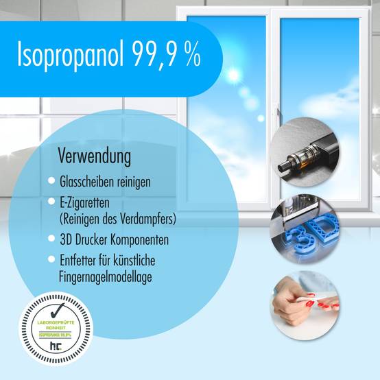 Alcool isopropylique 99,9% Höfer Chemie® en bouteille de 1 L x 3 - Image 4