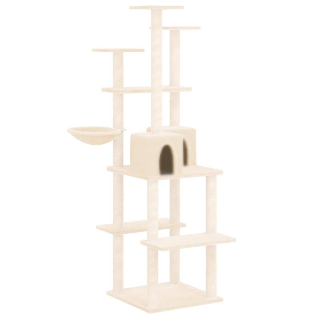 Vidaxl - Arbre à chat avec griffoirs en sisal Crème 167 cm vidaXL 171609 - Image 2