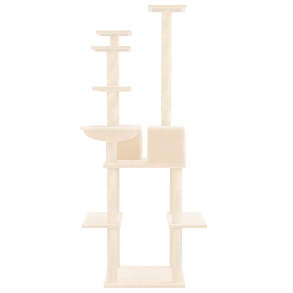 Vidaxl - Arbre à chat avec griffoirs en sisal Crème 167 cm vidaXL 171609 - Image 5