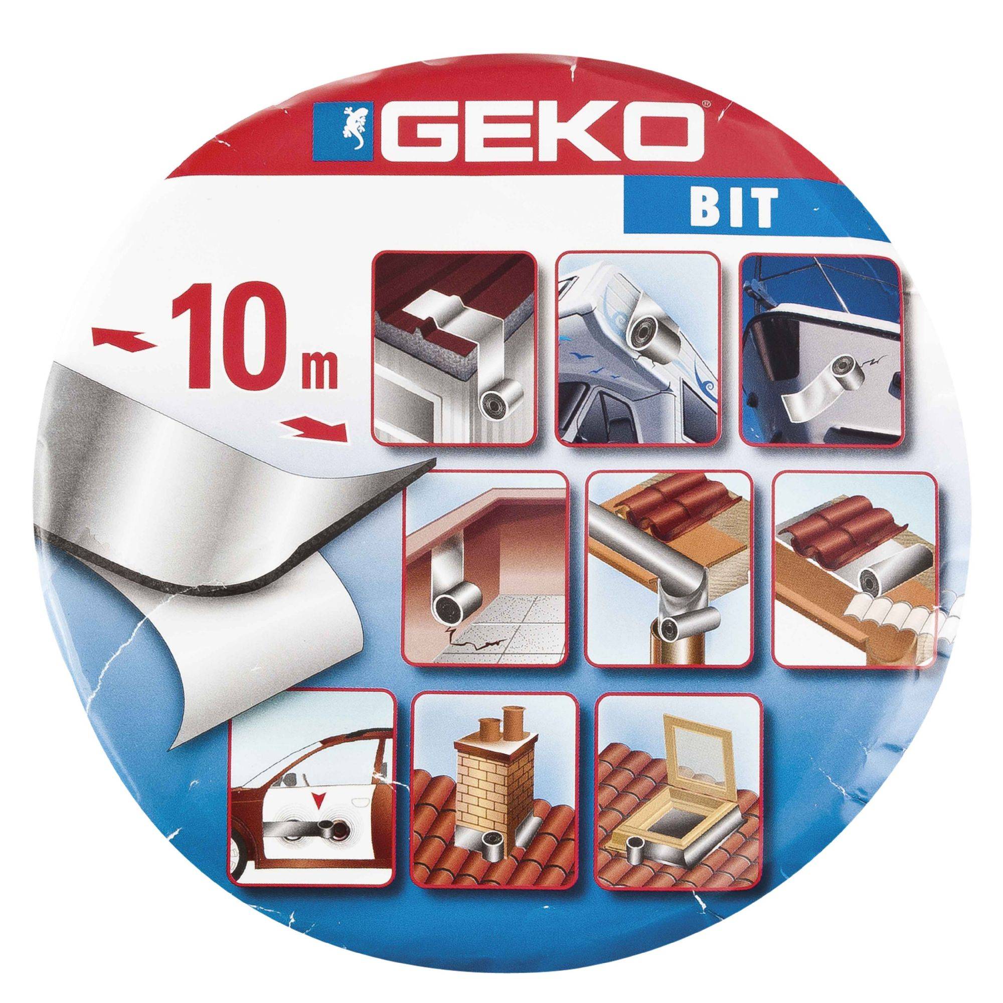 Geko - Bande 7.5cmx10m étanchéité alu et bitume - Image 2