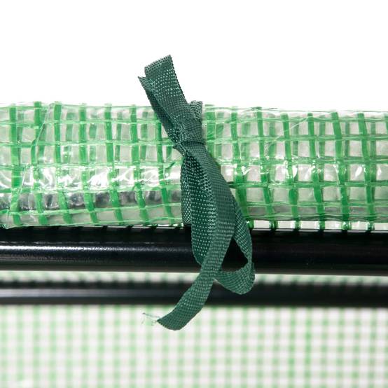 Mini Serre Tunnel Jardin Acier PE pour Tomates Protection Hivernage 120x60x60cm Vert - ComfortXL Outdoor Living - Image 7