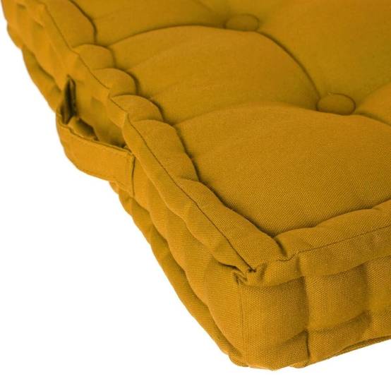 Coussin de Sol "Dorian" 40x40cm Ocre - Image 3