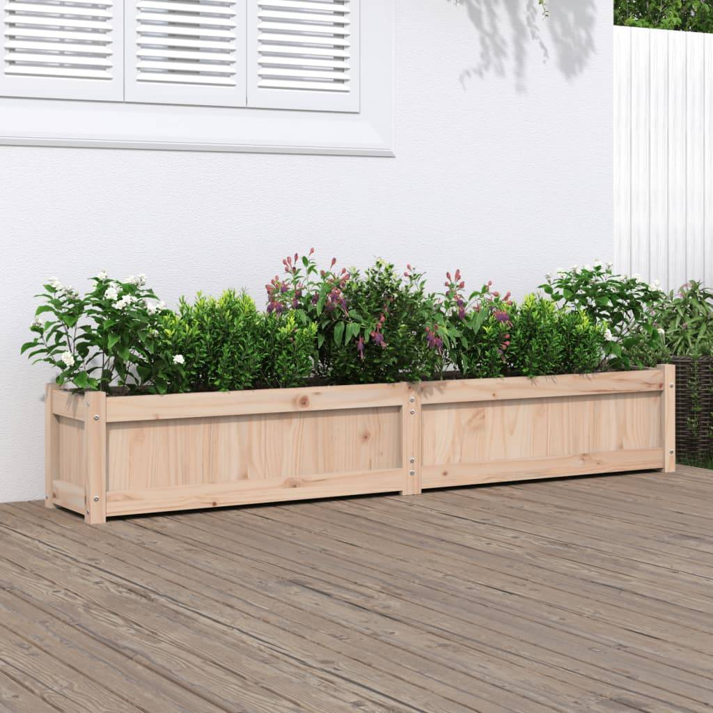 Maison Chic - Jardinière - Bac à Fleurs - Pot De Fleurs 180x31x31 cm bois de pin massif - Image 2
