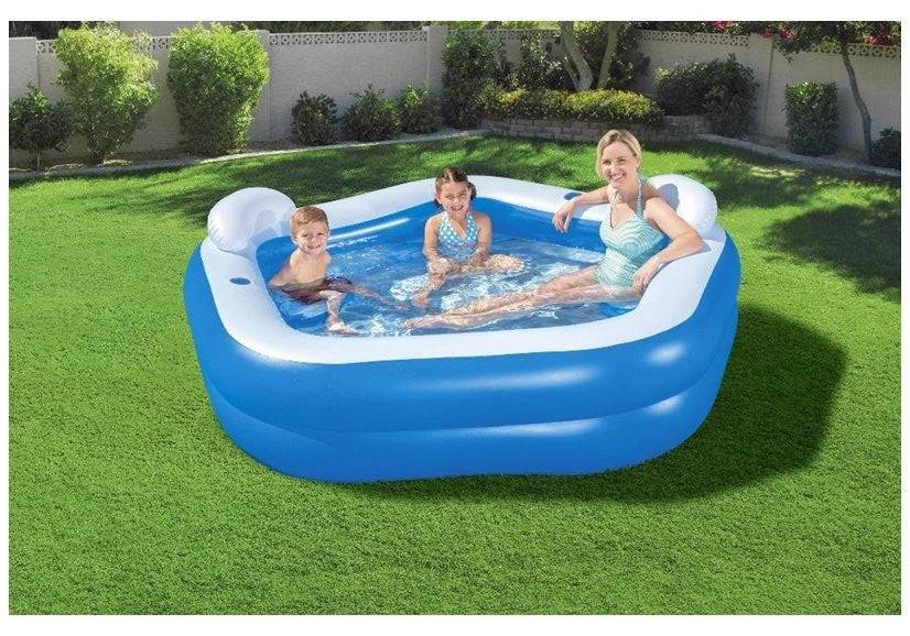 Piscine gonflable Pentagone 213 x 206 x 69 cm Bestway 54153 - Image 4