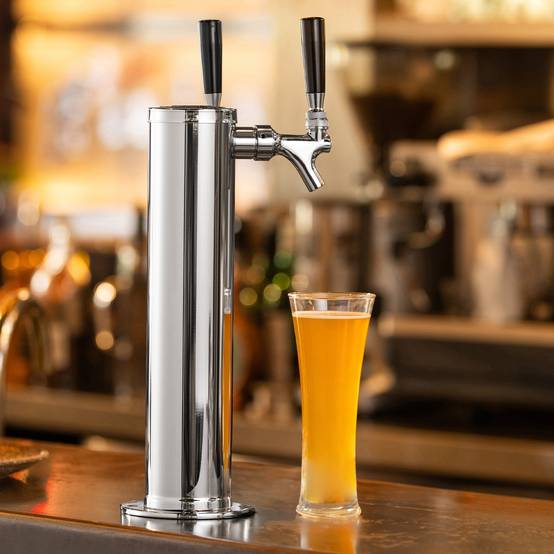 VEVOR Kit colonne bière pression double robinet, inox, tubes pré-assemblés. Bar, café. - Image 8
