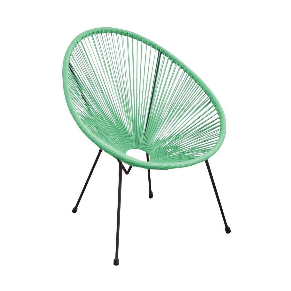 Alize - Fauteuil de jardin en acier et assise en fil de résine Rio - Image 1