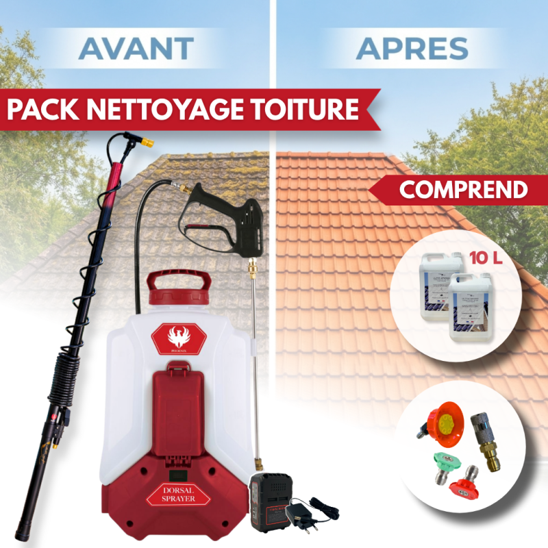 Pack DORSAL SPRAYER EVO PHOENIX 5,10 OU 20L ULTRA D'MOUSS avec la perche télescopique EVO de 5.4 m - 20 L - Image 3