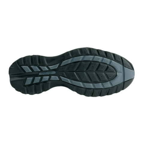 Chaussure basse ZEPHIR S1P - S 24 BOSSI INDUSTRIE - Cuir croûte velours noir/toile grise - Taille 38 - 5122-38 - Image 2