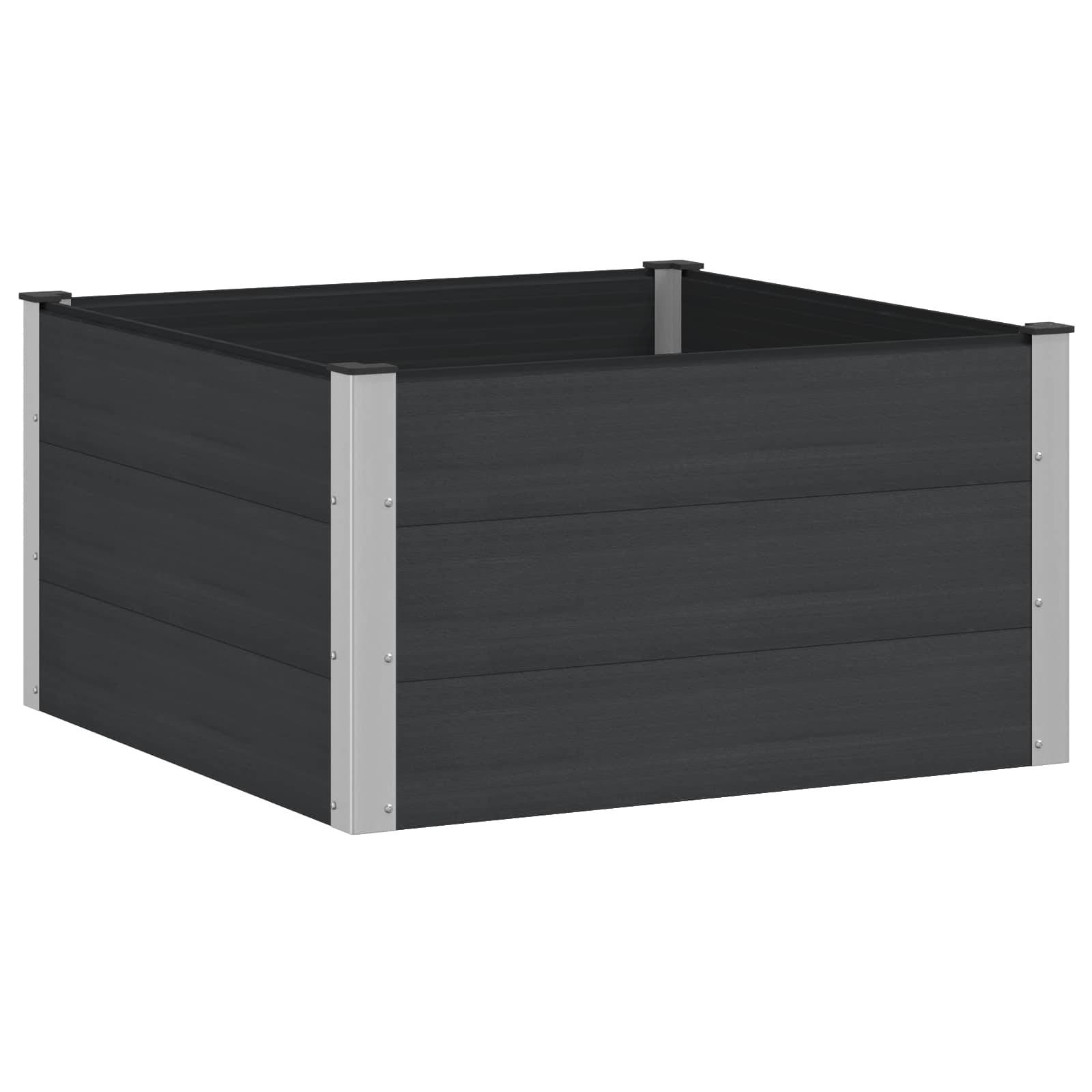 Prolenta Premium - Jardinière aluminium noir 100 x 100 x 54 cm - Prolenta premium p388.2 - Image 1