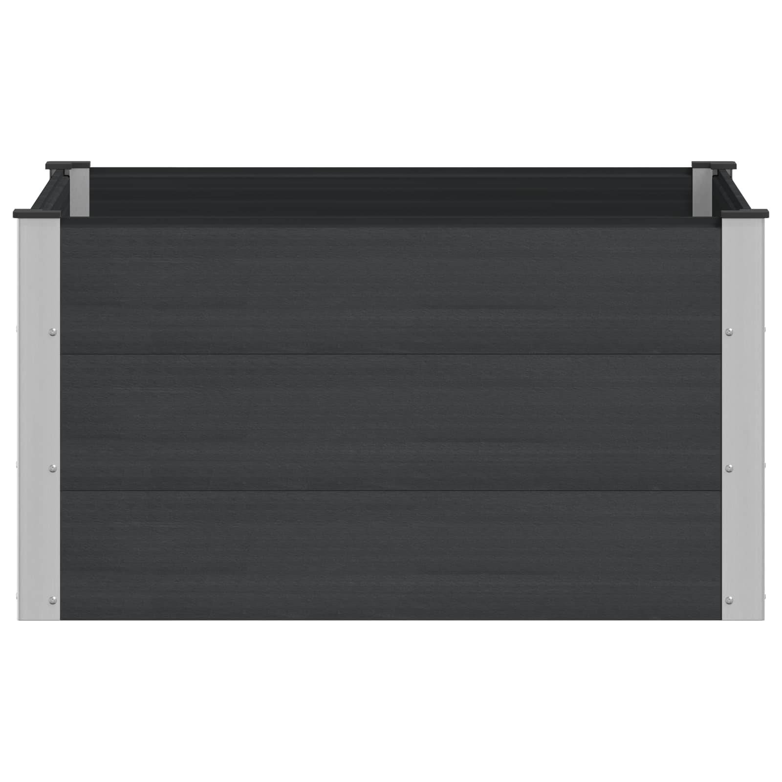 Prolenta Premium - Jardinière aluminium noir 100 x 100 x 54 cm - Prolenta premium p388.2 - Image 3