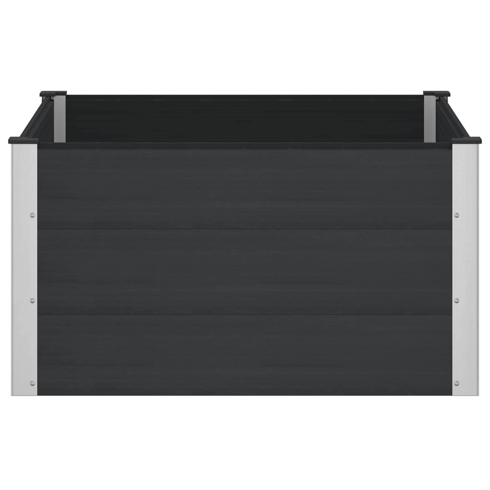 Prolenta Premium - Jardinière aluminium noir 100 x 100 x 54 cm - Prolenta premium p388.2 - Image 4