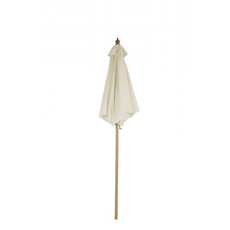 Parasol droit REVA rond diamètre 2m - toile beige clair Beau Rivage - Image 5