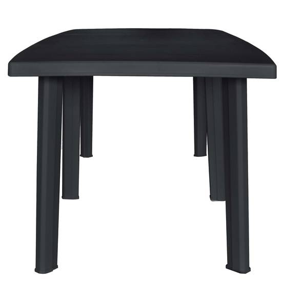 Ensemble Repas Extérieur 10 Personnes Plastique Chaises Pliables Jardin Anthracite – ComfortXL Outdoor Living - Image 3