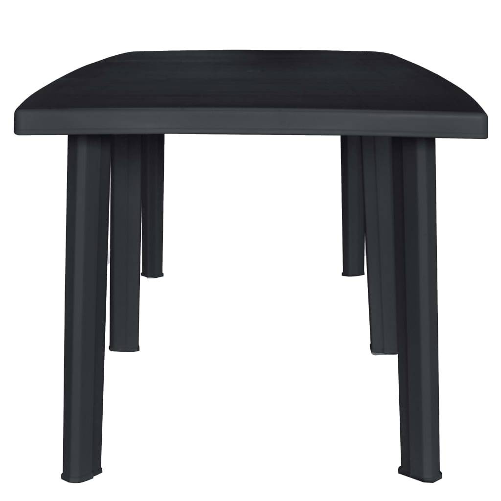 Ensemble Repas Extérieur 10 Personnes Plastique Chaises Pliables Jardin Anthracite – ComfortXL Outdoor Living - Image 3