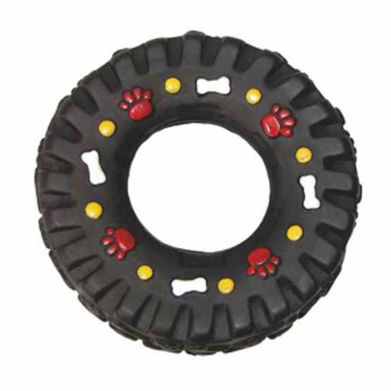 Love Story - Jouet pour Chien "Pneu" 13cm Noir