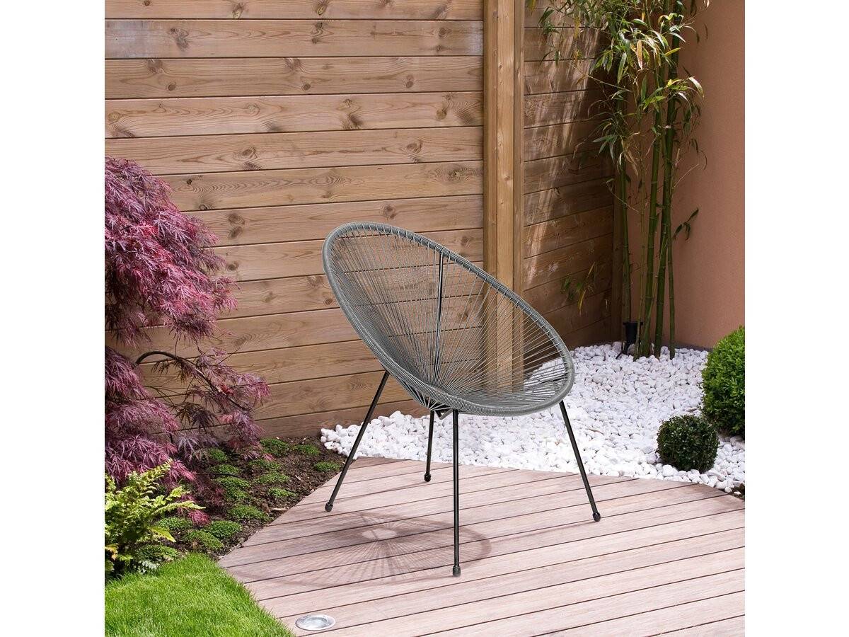 Lot De 2 Fauteuils De Jardin "ania" - Gris -habitat Et Jardin - Image 2