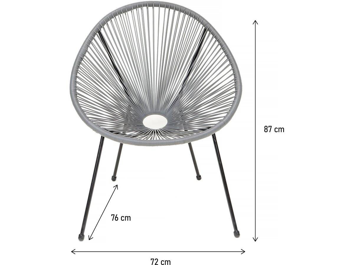 Lot De 2 Fauteuils De Jardin "ania" - Gris -habitat Et Jardin - Image 3