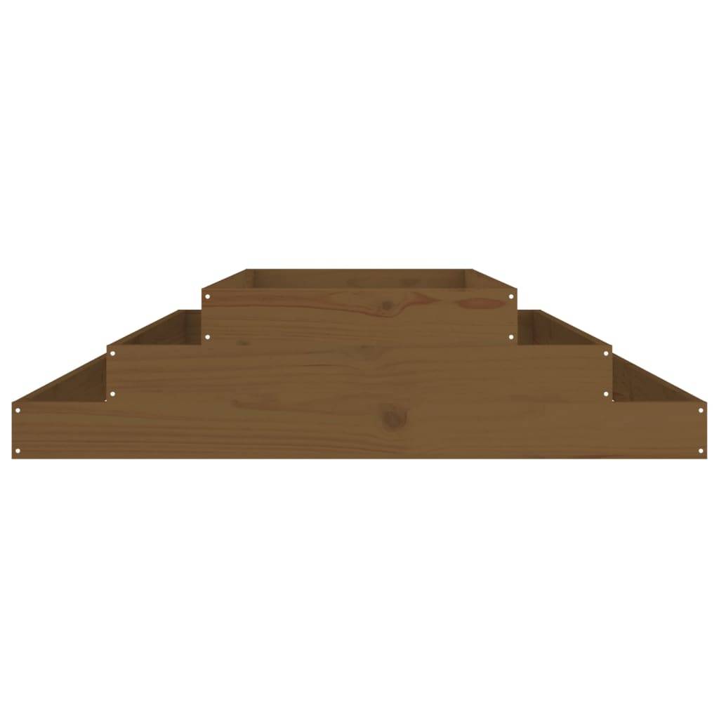 Vidaxl - Jardinière Marron miel 110x110x27 cm Bois massif de pin vidaXL 823902 - Image 8