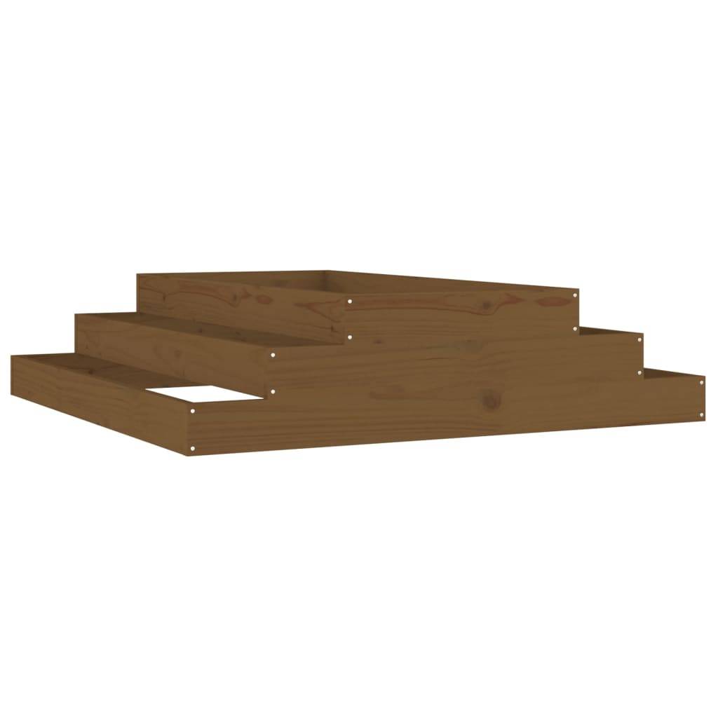 Vidaxl - Jardinière Marron miel 110x110x27 cm Bois massif de pin vidaXL 823902 - Image 2