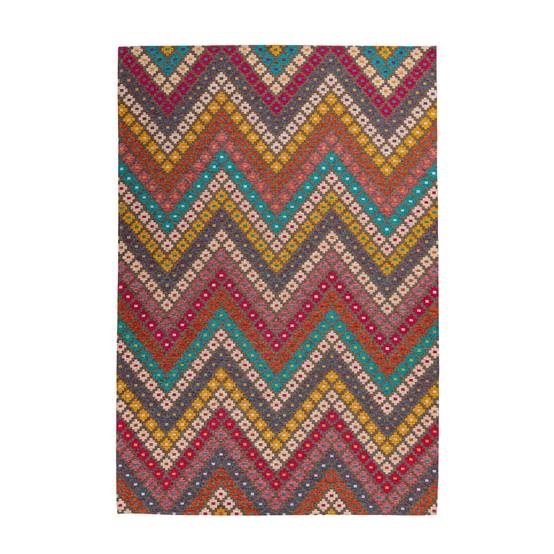 Tapis Tissé Imprimé "Primavera" Multicolore 200 x 290 cm - Image 1