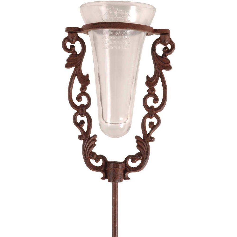 Esschert Design - Pluviomètre de jardin en verre avec support en fonte Water In The Garden - Image 3
