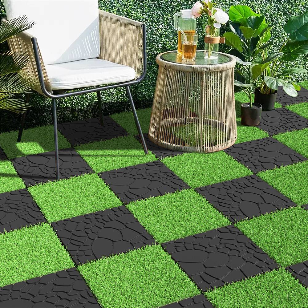 PANGIVO - Dalles de terrasse polypropylène griss 30 x 30 x 2 cm - PANGIVO - Image 5