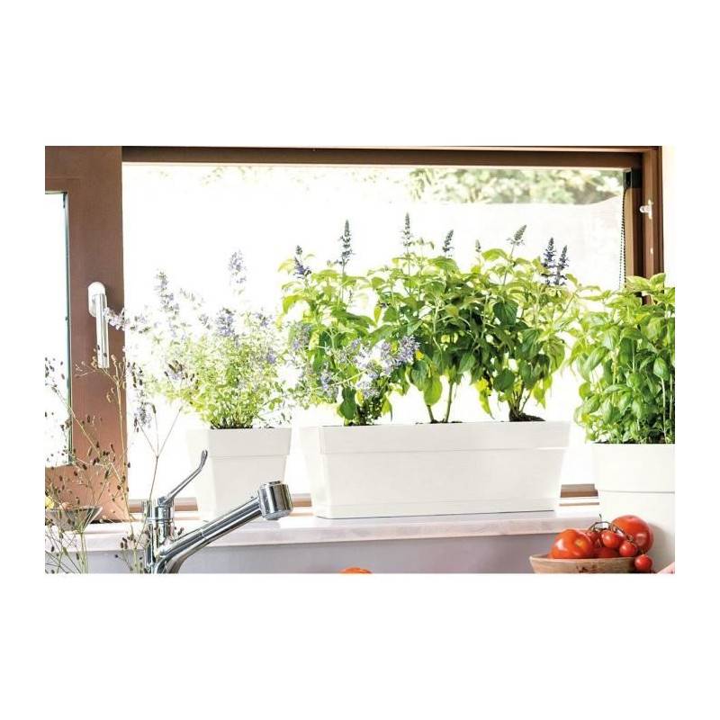 Deroma - Jardiniere - Deroma - Muret Save R - 75l - 79cm - Blanc - Image 2