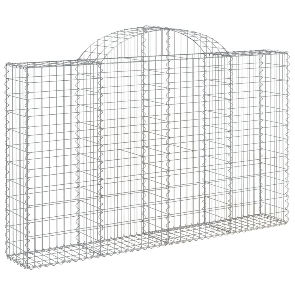 Vidaxl - Panier de gabions arqué 200x30x120/140 cm Fer galvanisé vidaXL 153486 - Image 2