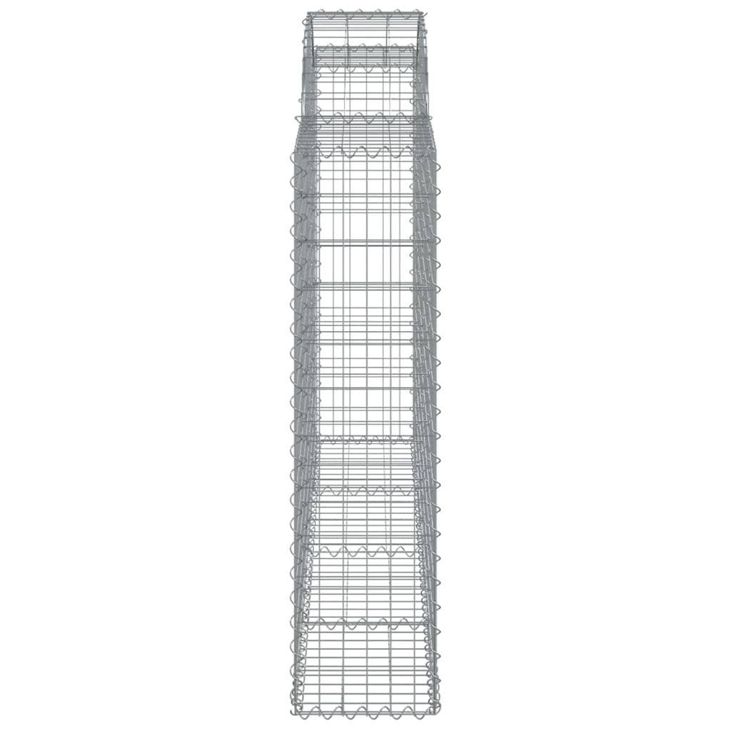 Vidaxl - Panier de gabions arqué 200x30x120/140 cm Fer galvanisé vidaXL 153486 - Image 5