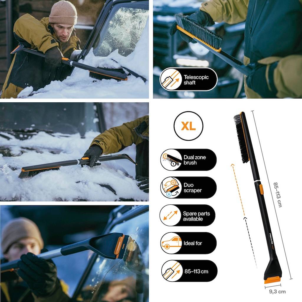 Fiskars - Brosse à neige télescopique - X-Series 85 à 113 cm - voiture et SUV - Image 3