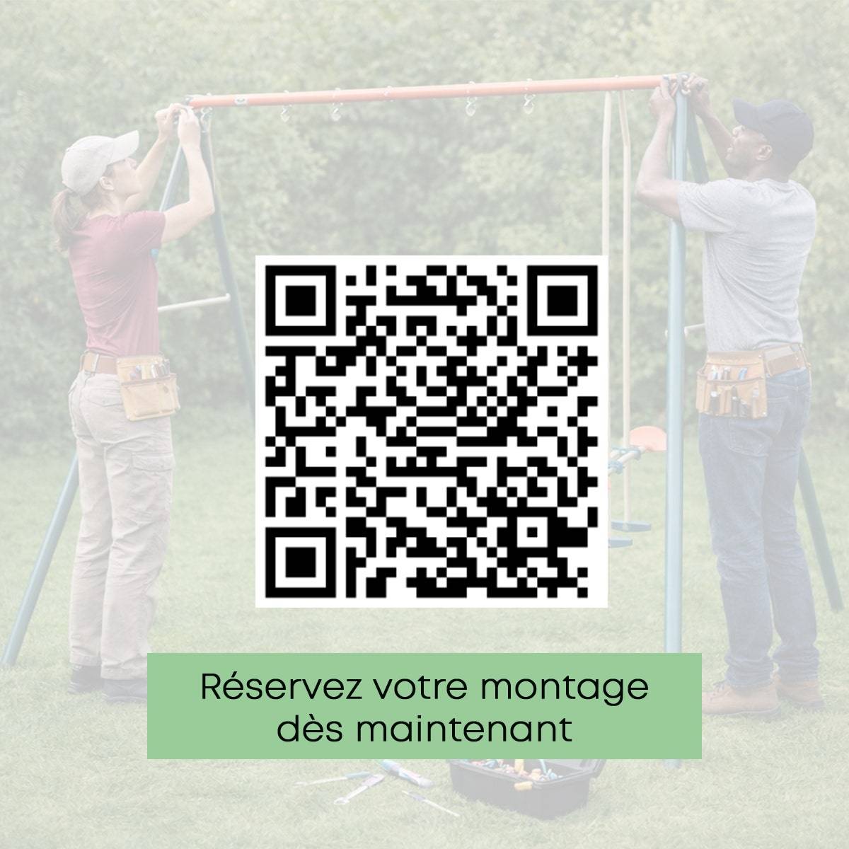 Trigano Jardin - Portique bois métal Kaheco 2,30 m 8 enfants Trigano - Image 5
