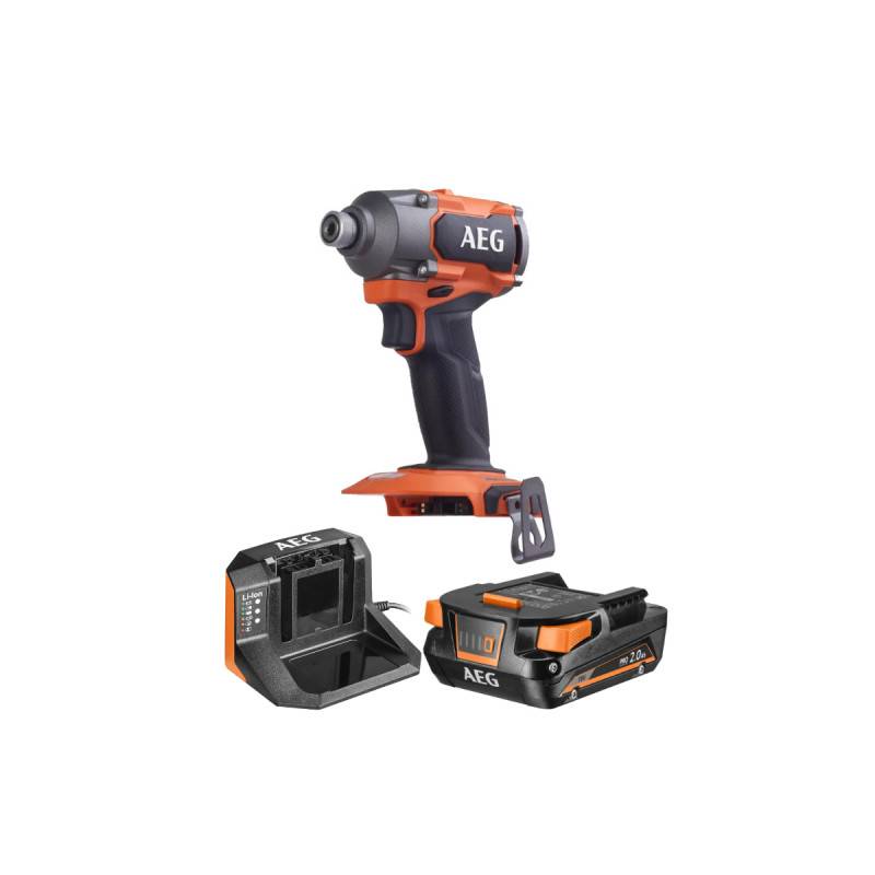 Aeg - Pack AEG Visseuse à chocs - BSS18C3B3-0 - 18V Brushless - 1 batterie 2.0Ah - 1 chargeur - SETL1820S - Image 1
