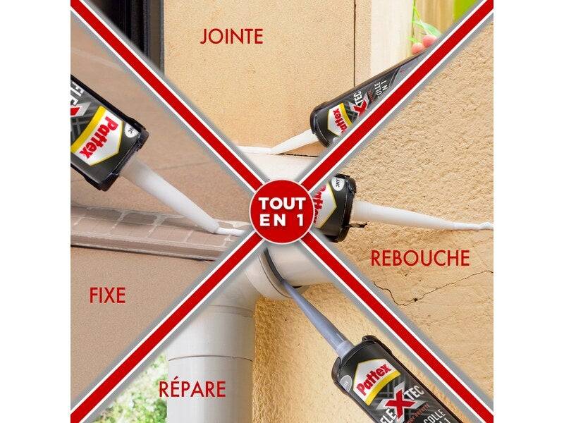 Pattex - Colle joint int/ext polymere pattex flextec transp cartouche 389g - Image 2